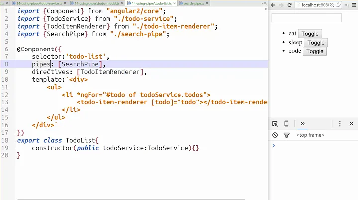 14 - angular 2 using pipes to filter data