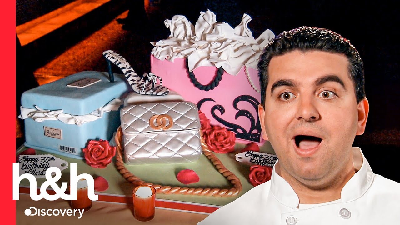 Un pastel fashionista y otro en honor a su papá ¡todo en un día! | Cake Boss  | Discovery H&H - YouTube