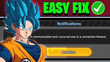 Dragon Ball Sparking Zero - A Communication Error Occured Due To A Connection Timeout | EASY FIX