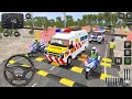 Force Traveller Ambulance Dangerous Road Hills Offroad Drive | Bus Simulator Indonesia Mod Gameplay