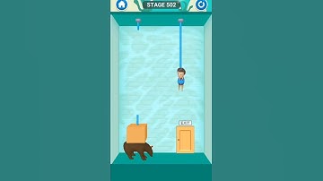 rescue cut rope puzzle stage 502| rescue cut rope puzzle game for android and iOS #shorts