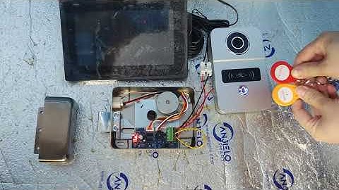 Tuya 7-inch/10-inch touch screen connected to electric lock to add IC card, delete card video