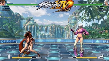 KOF14 King & Mai & Alice vs Blue Mary & Angel & Maxima CPU vs CPU AI vs AI