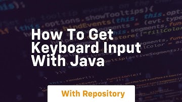 how to get keyboard input with java