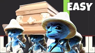 Smurf Cat Coffin Dance - EASY Piano Tutorial