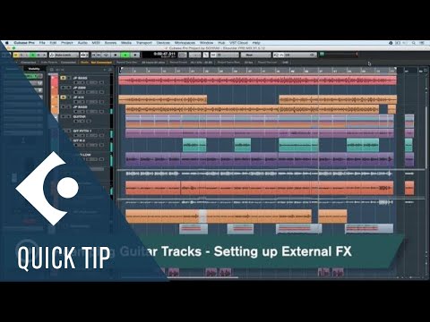 Cubase Quick Tips - Reamping Guitar Tracks - Setting Up External FX