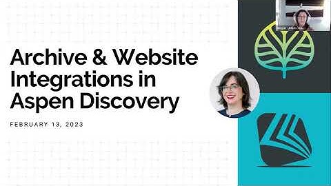 Aspen Discovery Archive and Website Integrations