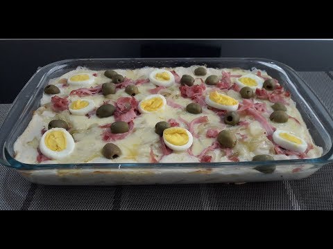 Vídeo: Batatas Com Molho De Creme De Leite E Presunto: Uma Receita Passo A Passo Com Uma Foto Para A Mesa Festiva