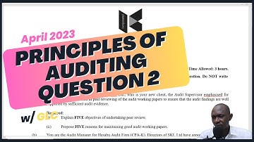 ATD PRINCIPLES OF AUDITING APRIL 2023 Q2