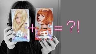 Dyeing for WHAT?! L&#39;Oreal Feria C74 Intense Copper &amp; 11.21 Ultra Pearl Blonde