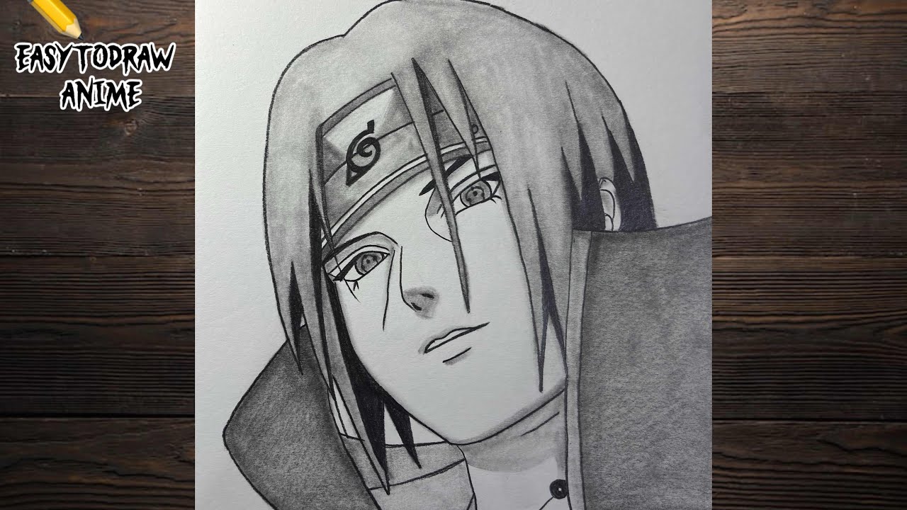 How to Draw Itachi Uchiha | Easy Itachi Drawing Tutorial | Step by Step ...