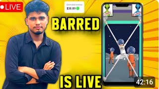 BARRED GAME 🎯| LIVE STREAMING WITH 🚆 Gate Pe Boss Run! 🎮 #stackbounce #shorts #viral #gaming Part 46