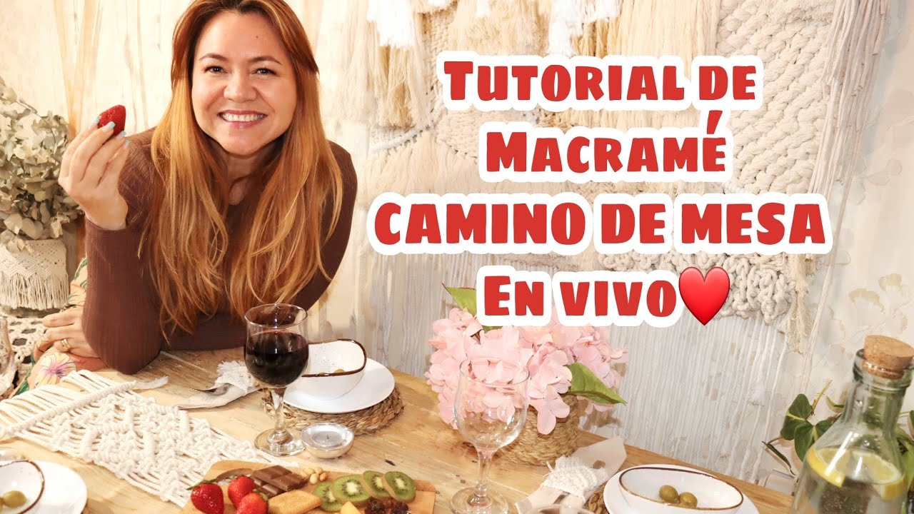 Tutorial CAMINO DE MESA de Macramé