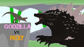 Godzilla Vs Rexy (Godzilla and Jurassic park meme)