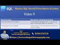 Video9 - Stored procedure with left and right outer join example