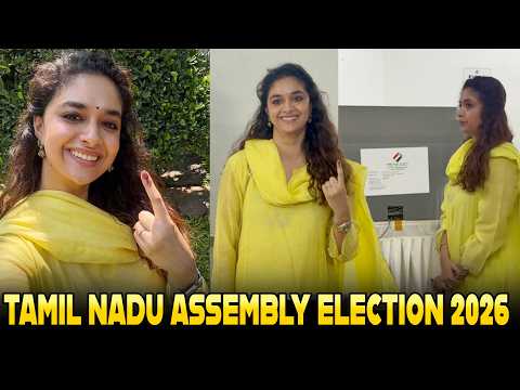 Actress Keerthy Suresh Casts Her Vote | Tamil Nadu Elections 2026 | TFPC - TFPC