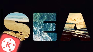 Put Video INSIDE Text  | KineMaster tutorial