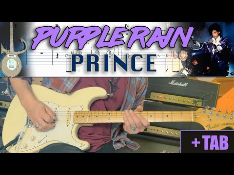 Prince - Purple Rain - Guitar Tab guitar tab video