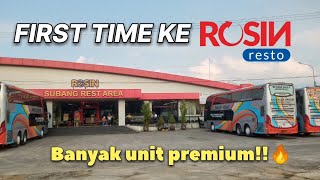 Keliling dan Melihat Suasana Parkiran Bus di Rosin Resto Subang | PO Sultan Full Bus Premium!