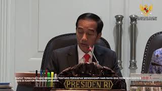 Presiden Jokowi Yakin Sinergi Polri, TNI, dan BIN Mampu Tangkal Gangguan Keamanan Idulfitri 1439H