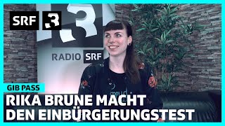 Rika Brune macht den Schweizer Einbürgerungstest | Gib Pass | Radio SRF 3 screenshot 5