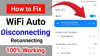 How To Fix WiFi Keeps Disconnecting Issue on Any Mobile | Wi-Fi Auto Disconnect Android Problem fix