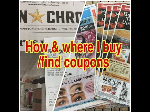 How & where I buy/find coupons (inserts) in 2021!! Couponing 101