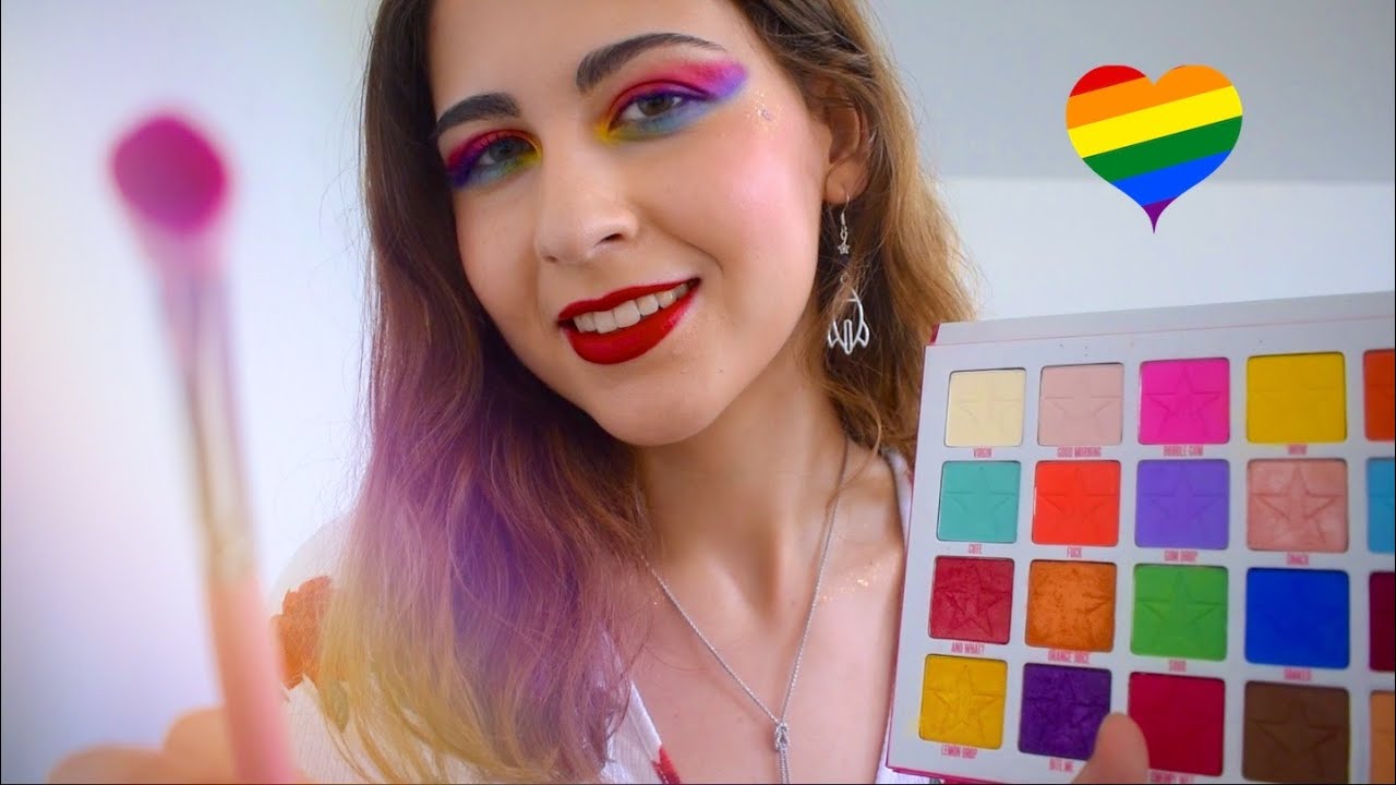 ASMR | 🌈 Girlfriend Does Your PRIDE Makeup RP 🌈 | Whispering
