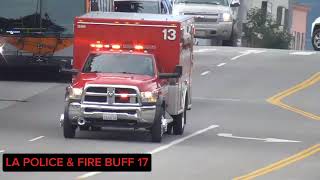 LAFD RESCUE 13 TRANSPORTING