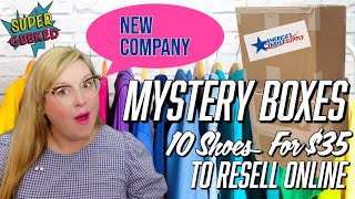 New Mystery Box Company for Resellers | America's Thrift Supply | 10 Shoes for $35 | Can I Make $$?