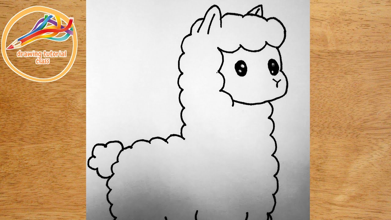 how to draw a llama | drawing a llama | how to draw a cartoon llama ...