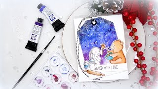 Watercoloring on Bristol Paper