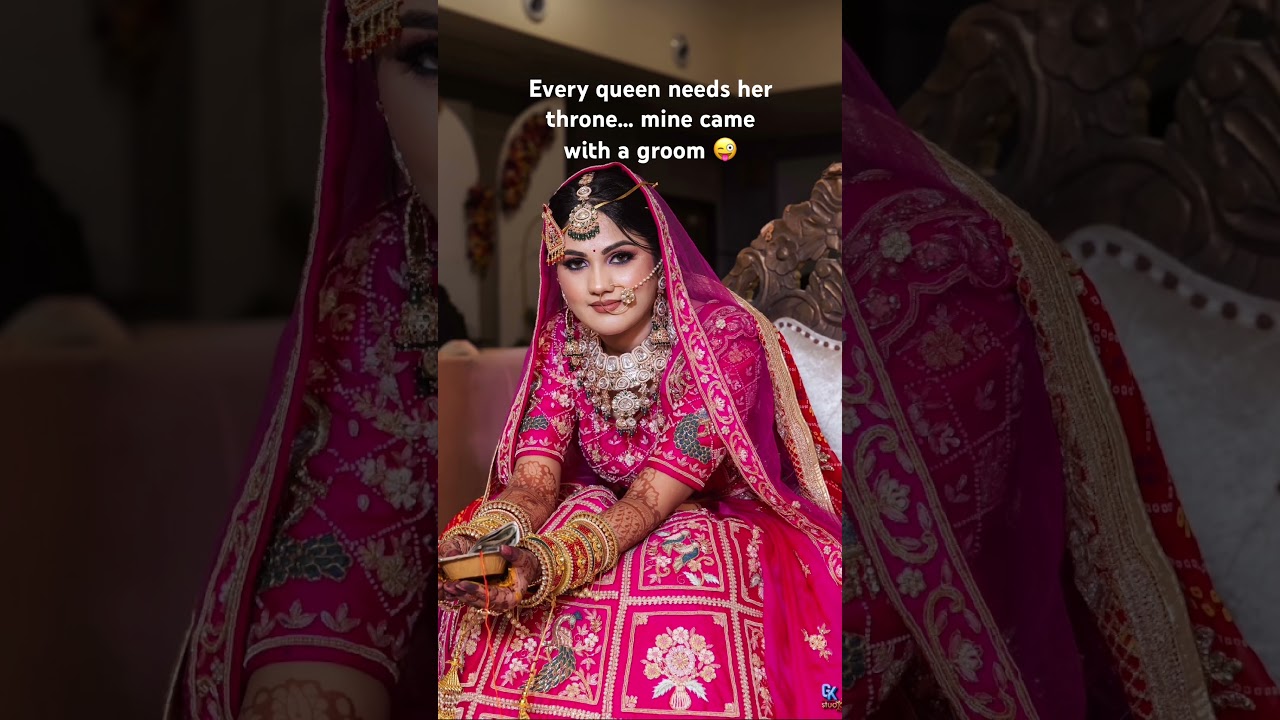 Not your regular dulhan, this one’s royalty 👸 