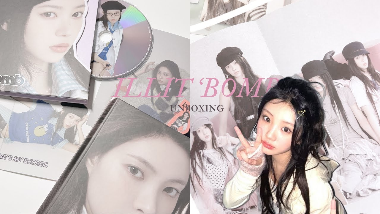 ILLIT 'bomb' mini album unboxingଓ ˚˖𓍢ִ໋❀