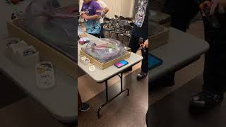 Doing a Beyblade against Moses #beyblade #beybladex