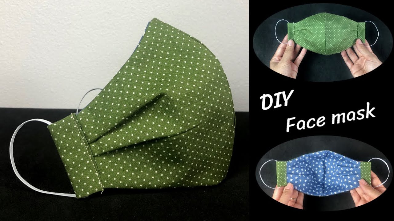 DIY Face Mask ,how to create a pattern and sewing tutorial.วิธีสร้างแพทเทิร์นและเย็บหน้ากากผ้า