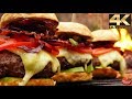 ULTIMATE Lamb Cheeseburgers! - Forest ASMR Cooking 4K