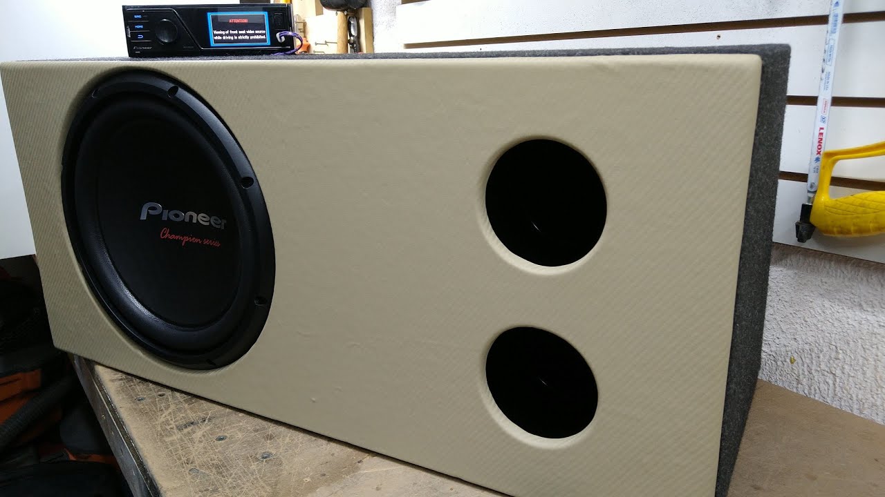 repentino Decepción En la actualidad Fabricamos Caja Acústica para Subwoofer Pioneer TS-W312D4: ¡Buena  reproducción de Bajos! - YouTube