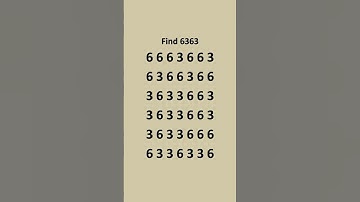 Find the  Number 6363 - Math Quiz  #math #quiz #shorts