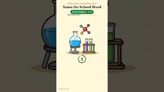 Can You Name These 9 School Subjects in English? 🎨 #shorts