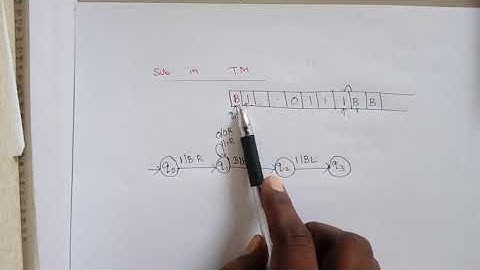 TOC part 62 - Subtraction problem in Turing Machine in Tamil