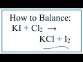 Balancing Chemical Equations