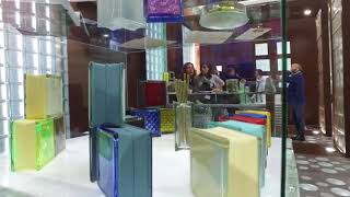 Cersaie 2017 - Seves Glassblock Showcase in Fiera, Bologna, Italy