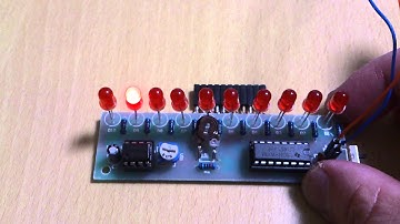NE555 + CD4017 LED Flash DIY Kit & Knight Rider Scanner 6 LED