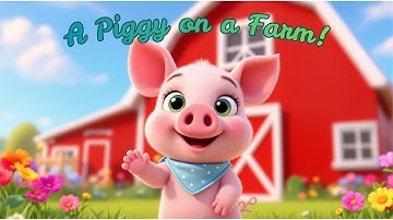 Oink Oink! A Piggy on a Farm 🐷 | Fun Animal Song for Kids