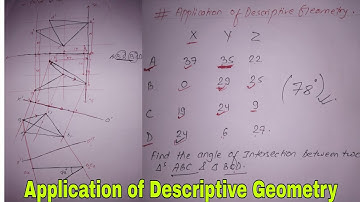 Calculate the Angle of Intersection formed by the Triangle ABC & BCD |Descriptive Geometry| CTEVT |