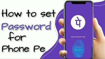 How to set password for Phone Pe | Set Finger Print lock to Phone Pe