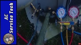 HVAC Refrigerant Pump Down with an R410A Compressor that has a Bad Internal Pressure Relief!