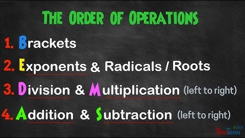 Order of Operations (2: Inverse Operations... Exponents and Roots)