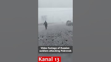 Video footage of Russian soldiers attacking Pokrovsk
